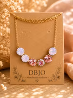 Halsband Rosa opal