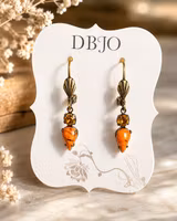 Örhängen orange vintage
