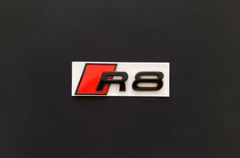 Audi R8 emblem i svart