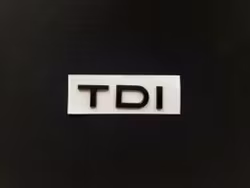 Audi TDI emblem i svart