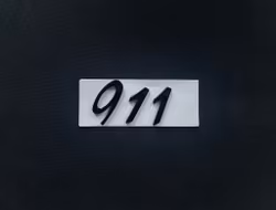 Porsche 911 emblem i svart
