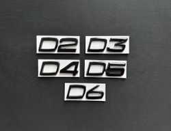 Volvo D2/D3/D4/D5/D6 emblem i svart