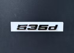 BMW 535d emblem i svart