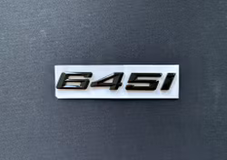 BMW 645i emblem i svart