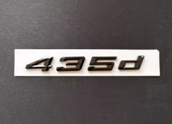 BMW 435d emblem i svart