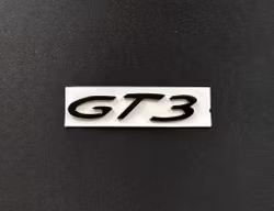 Porsche GT3 emblem i svart