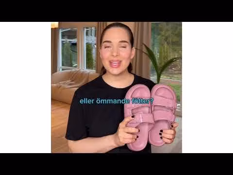 Premium Justerbara Cloud Tofflor MÖRKGRÅ - mjuka & stötdämpande