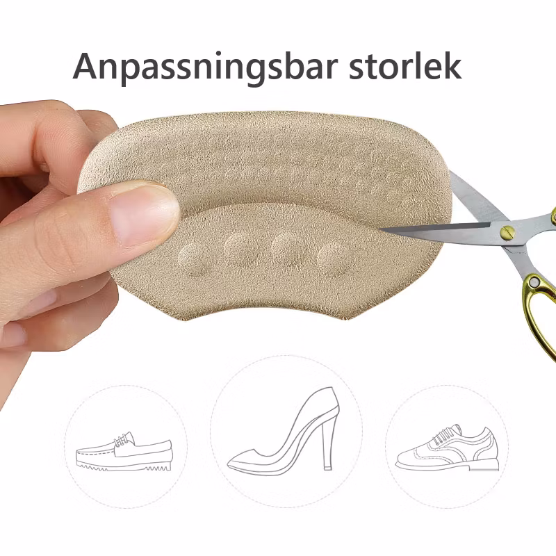 Hälinlägg, hälkudde, hälskydd, beige 1par