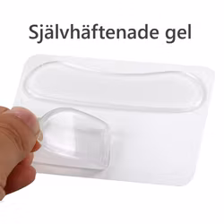 Hälinlägg, självhäftande gelkudde, genomskinlig 1par