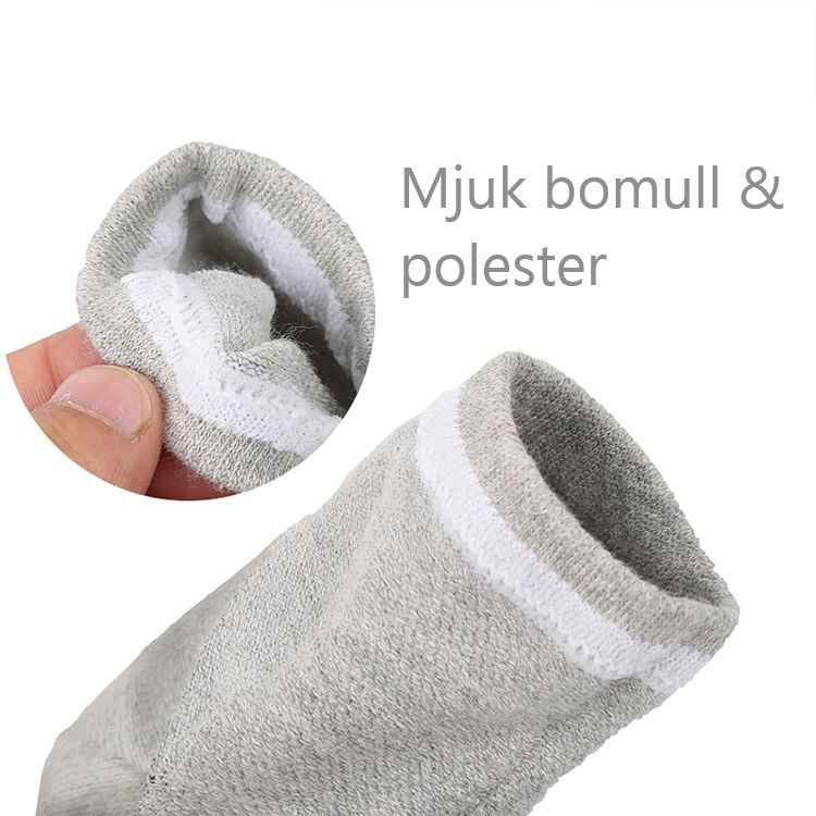 Strumpor, gel i hälen, hälsporre, öppen tå, GRÅ