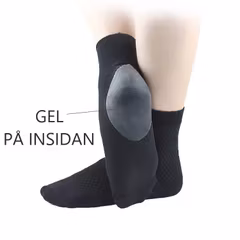 Bambustrumpor, gel i hälen, helstrumpor
