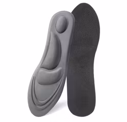 Skoinlägg, stötdämpning häl & framfot, fotvalvstöd, GRÅ