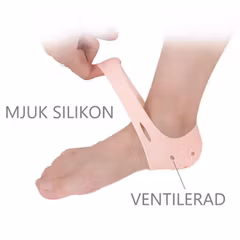 Hälskydd mjuk silikon med ventilationshål ROSA 1par