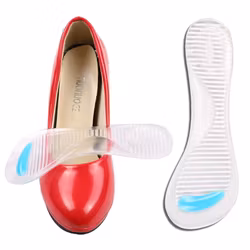 Skoinlägg högklackat, stötdämpning häl & framfot, fotvalvstöd, gel