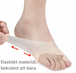 Hallux valgus korrigerande stöd, silikon 2st