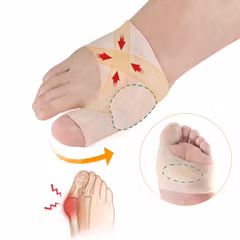 Hallux valgus korrigerande stöd, silikon 2st