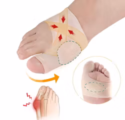 Hallux valgus korrigerande stöd, silikon 2st