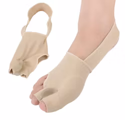 Hallux valgus korrigerande stortåstöd & tåseparerare, mjuk textil 2st