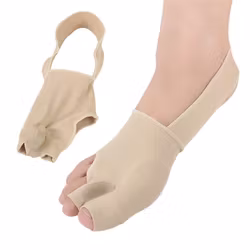 Hallux valgus korrigerande stortåstöd & tåseparerare, mjuk textil 2st