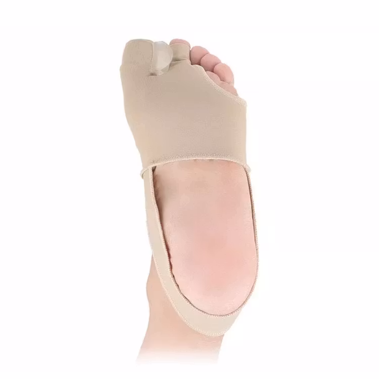 Hallux valgus korrigerande stortåstöd & tåseparerare, mjuk textil 2st