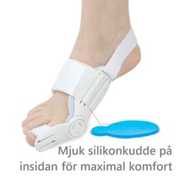 Hallux valgus korrigerande, roterande stöd