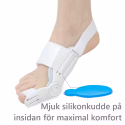 Hallux valgus korrigerande, roterande stöd