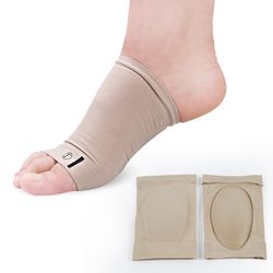 Mjuk strumpa med gel fotvalvsstöd, BEIGE