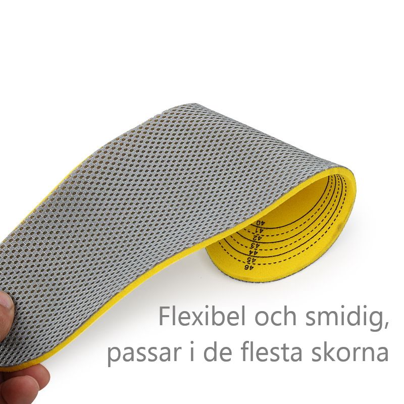 Skoinlägg mot hälsmärta & pronation