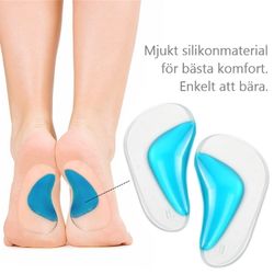 Skoinlägg, gelkudde med fotvalvsstöd, självhäftande 2st