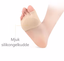 Framfotsskydd med silikongelkudde 2st