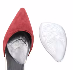 Framfotsinlägg, självhäftande silikon 2st