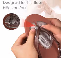 Framfotsinlägg, flip-flop, självhäftande silikon 2st