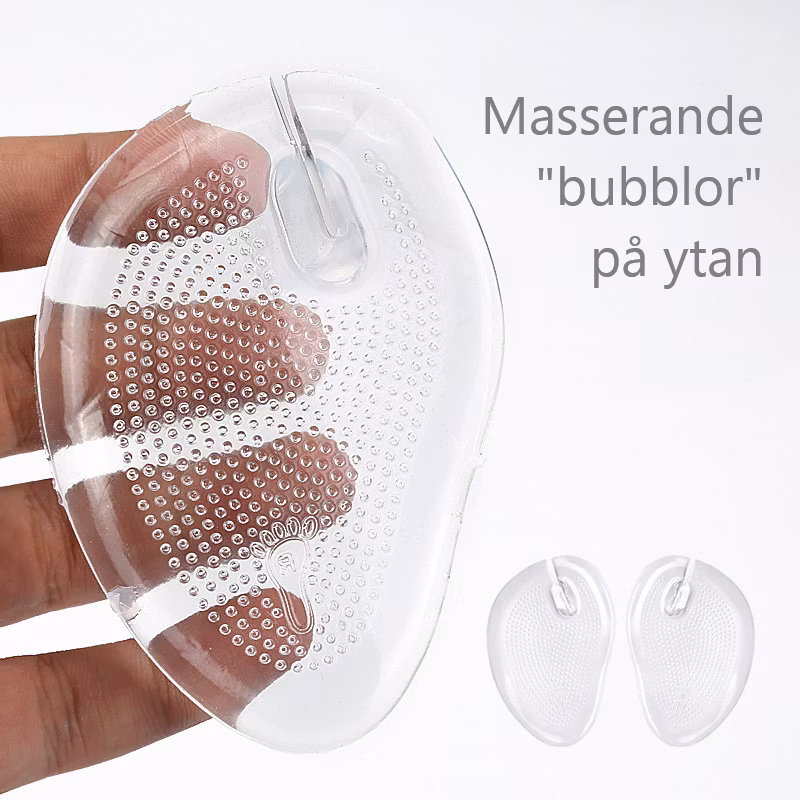 Framfotsinlägg, flip-flop, självhäftande silikon 2st