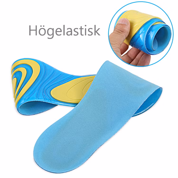 Skoinlägg, högelastisk, stötdämpning för häl & framfot, gel