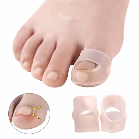 Nageltrång korrigerande silikonskydd för stortå 2st