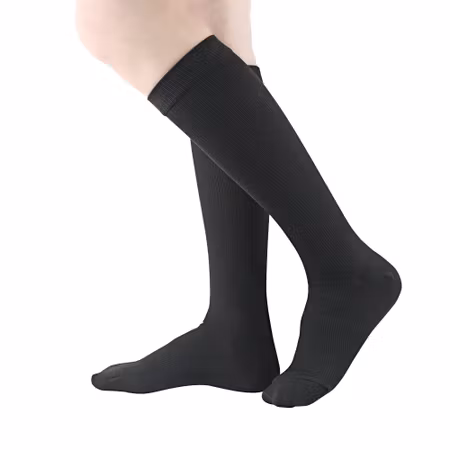 Stödstrumpor unisex, Klass 1, 15-21mmHg SVART