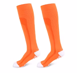 Stödstrumpor Aktiv Klass 1, 15-21mmHg, ORANGE / VIT