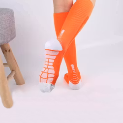 Stödstrumpor Aktiv Klass 1, 15-21mmHg, ORANGE / VIT