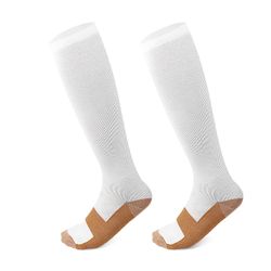 Stödstrumpor Komfort, Klass 1, 15-21mmHg VIT/BRUN