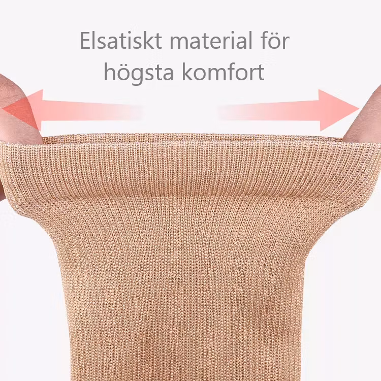 Stödstrumpor Komfort, Klass 1, 15-21mmHg BEIGE/BRUN