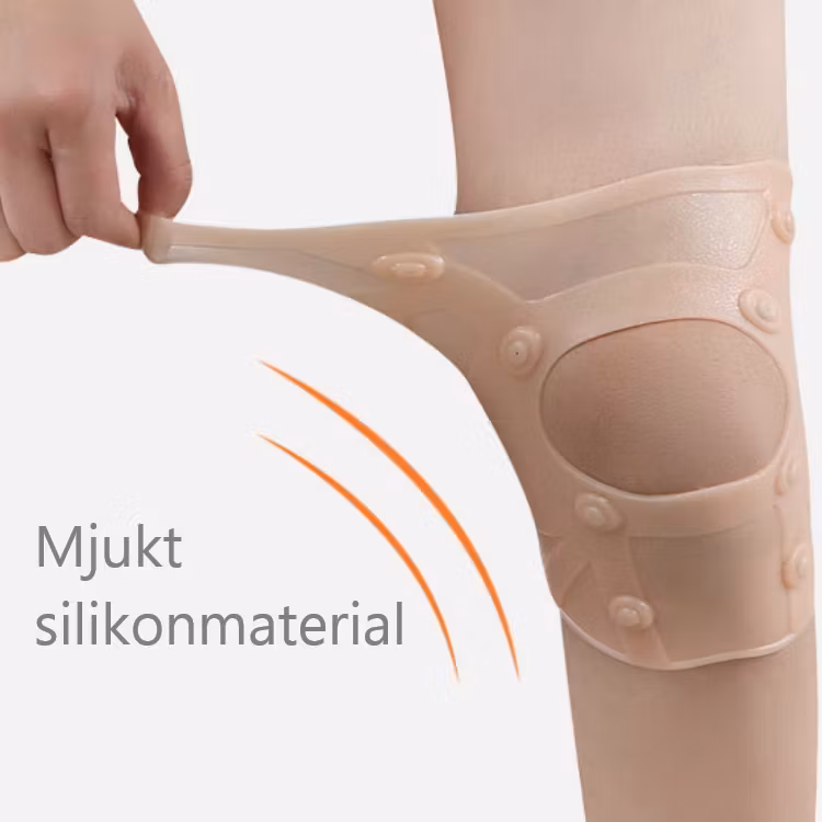 Knäskydd, magnetterapi, mjuk silikon