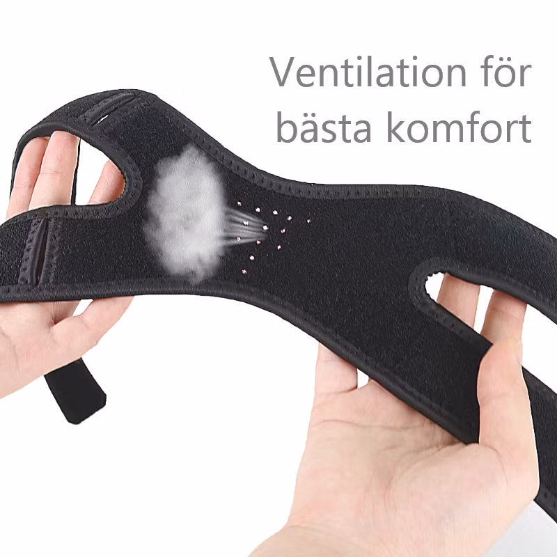 Knästöd band, dubbel, tyg med silikongel fyllning