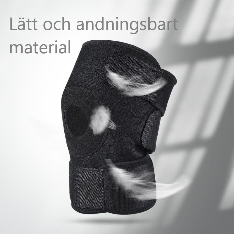 Knästöd med fjädrar och knäskydd