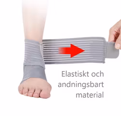 Fotledsskydd med band, elastisk GRÅ