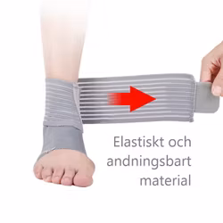 Fotledsskydd med band, elastisk GRÅ