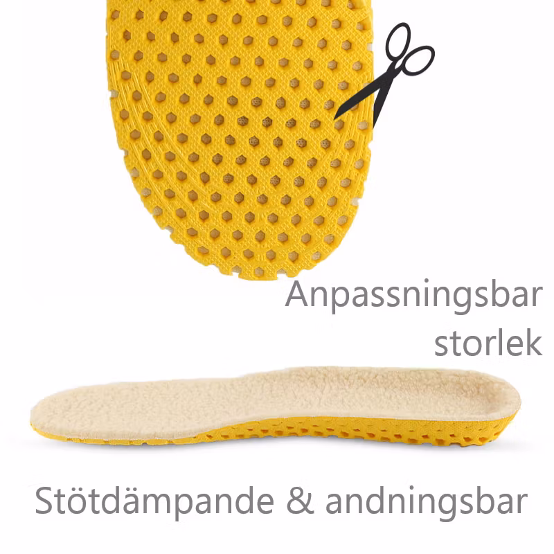Skoinlägg, varm, stötdämpande, syntetull