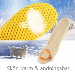 Skoinlägg, varm, stötdämpande, syntetull