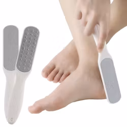 Fotfil, dubbelsidig, vit