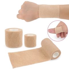 Högelastisk bandagetejp, non-woven, BEIGE 4.5m