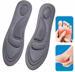 Skoinlägg, stötdämpning häl & framfot, fotvalvstöd, GRÅ